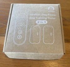 MIMOFPET Wireless Electric Dog Fence for 2 Dogs 25FT-3500FT  Training Collar NIB