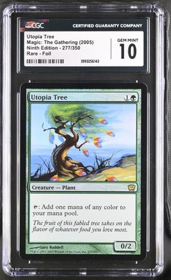 UTOPIA TREE 9th Edition Foil Rare CGC 10 MTG [Nostalgium]
