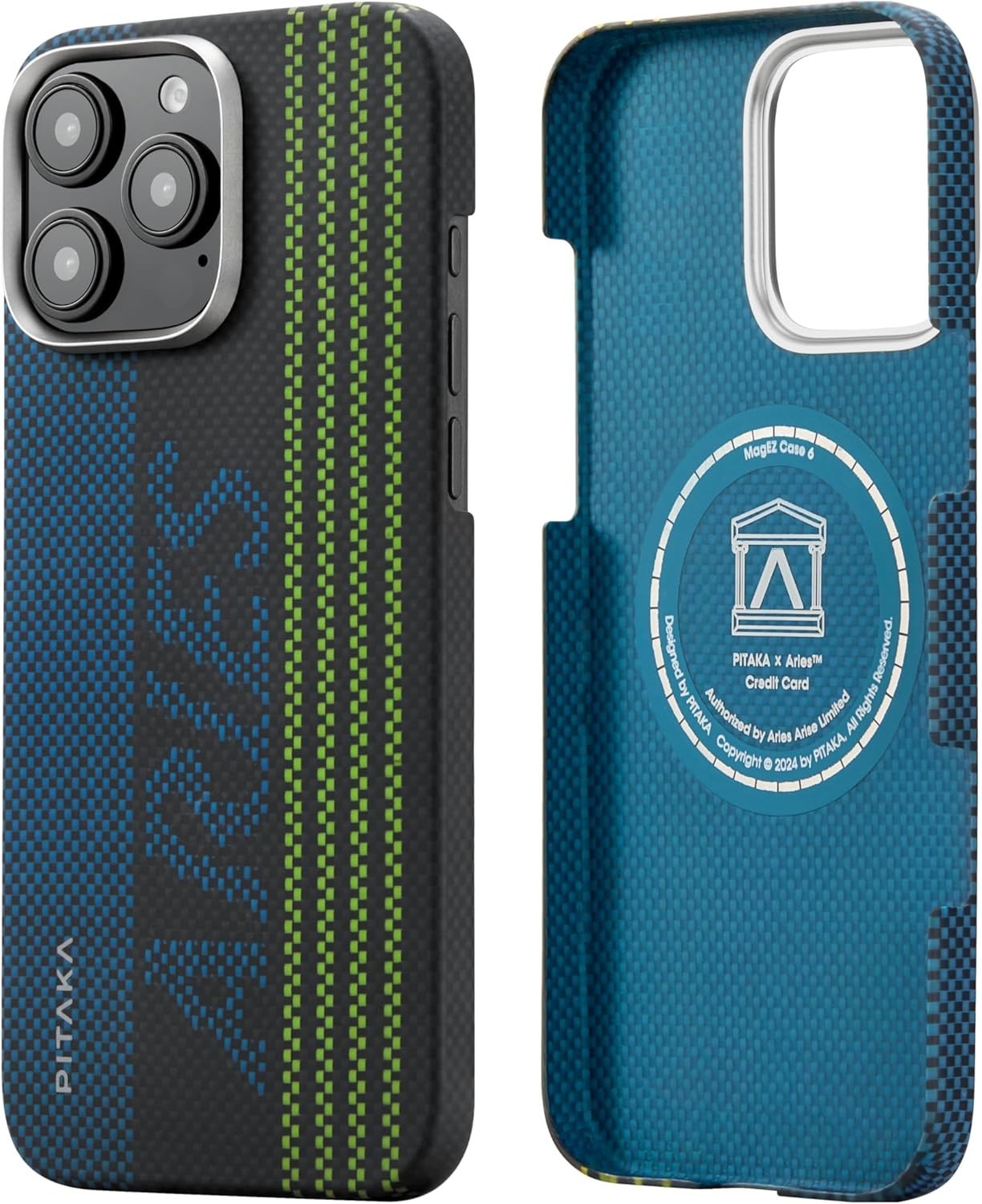 PITAKA iPhone 16 Pro Max Magnet Hülle Glow in the Dark Light and Thin Handyhülle
