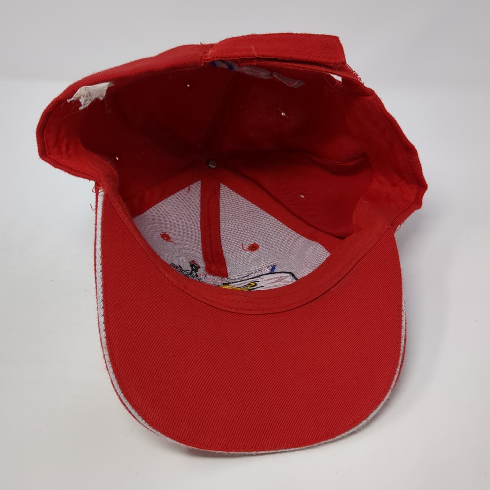 USA Eagle Strapback Baseball Cap Red One Size Adj… - image 8