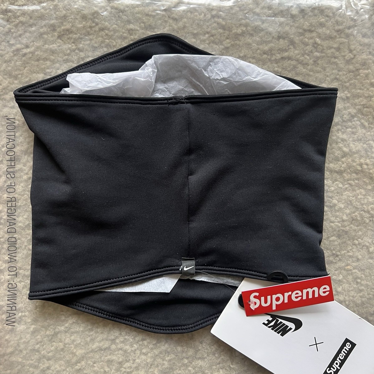 Supreme x Nike Neck Warmer SS21 Black NEW 100% Authentic | eBay
