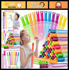 60 Pack Big Bubble Wands - Colorful Party Favors for Kids, Ideal for Easter  Ev