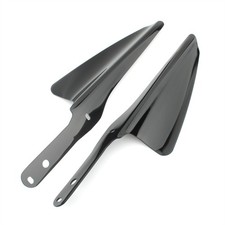 Black Front Side Wind Deflector Windshiled For Harley CVO Road King FLHRSE6 2014