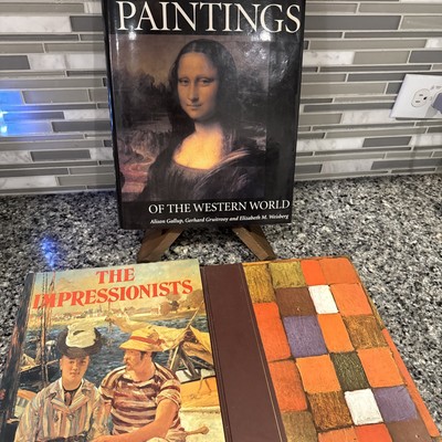 Classic Art Book Lot 3 Book Great Paintings The Impressionists Vintage  DECO