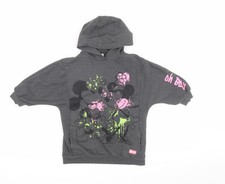 Disney at Next Grey Mickey Mouse Girls Hoodie, Size 5