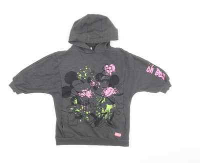 Disney at Next grauer Mickey Mouse Mädchen Hoodie, Größe 5