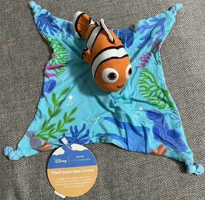 New Little Sleepies Finding Nemo Lovey Soft Snuggle Toy Security Blanket