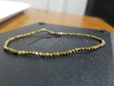 unakite gemstone beads stretchable handmade bracelet jewelry gift her u4