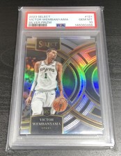 2023 Select Victor Wembanyama #121 Silver Prizm Rookie RC PSA 10 GEM MT!!!🔥