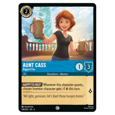 Lorcana - Azurite Sea - Aunt Cass - Biggest Fan (Common) - 138/204