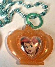 Disney Arial Necklace Opens w Mirror and Storage Inside Kids Dress Up Jewelry