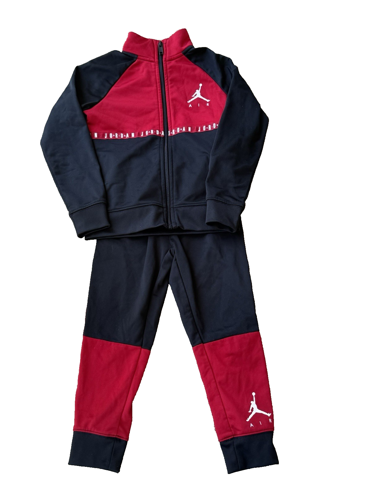 SACAI X NIKE Tuta Nike Air Jordan bambino 2 pezzi taglia 4 5 anni piccola nera bianca rossa