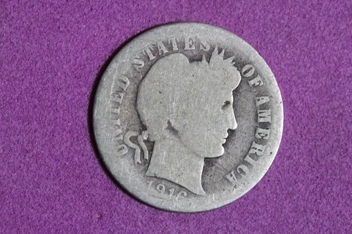 ESTATE FIND 1916 BARBER DIME #K59817