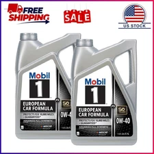 (2 pack) Mobil 1 FS European Car Formula Full Synthetic Motor Oil 0W-40, 5 Quart
