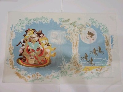 Vintage E.T. movie Flat Twin bed sheet  & pillow case 
