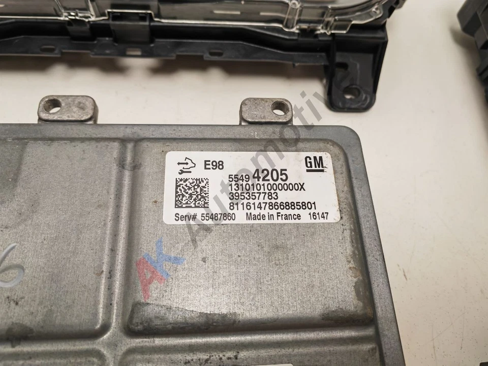 Vauxhall Insignia A MK1 16-17 Engine ECU Lock Set B20 DTH 2.0 Diesel 55494205 - Image 2 of 4