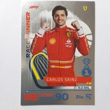 Topps F1 Turbo Attax 2024 Formula 1 n. Ferrari 126 Carlos Sainz vincitore gara 