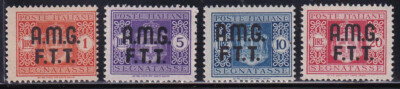 T313 TRIESTE AMG-FTT - Super Tax Marker on 2 lines, series no. 1/4 - MNH**