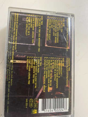 Live! by The Police (Cassette, 1995) - Picture 2 of 3