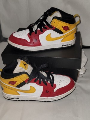 jordan black red yellow