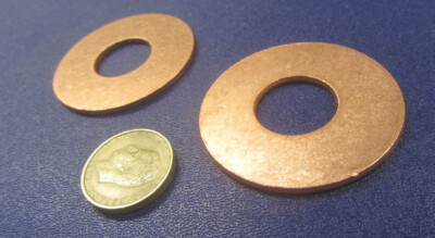 #ad #ad 110 Copper Round Washer 3 4quot; Screw Size 2.00quot; OD 2 Pcs $36.89