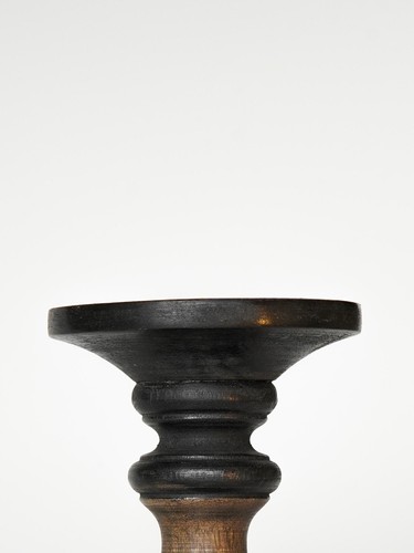 Traditional Black Wash Eco-friendly Handmade Mango Wood Set Of Two Candle Holder - Bild 5 von 38