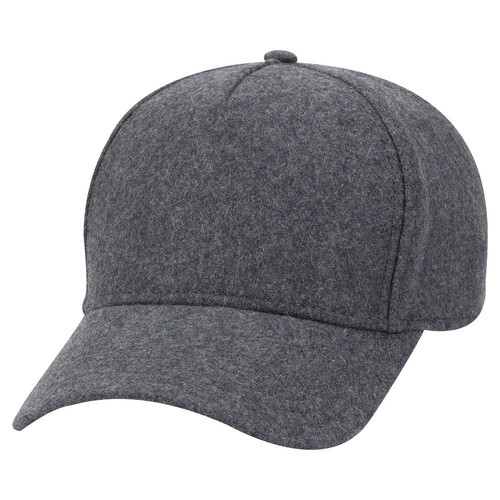 5 Panel Low Profile Melton Wool Blend 