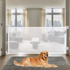 Retractable Gate, Extra Tall Baby Gate, Indoor & Outdoor Retractable Pet Gate