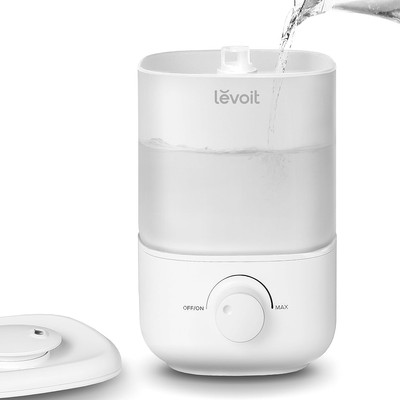 Top Fill Luftbefeuchter für Schlafzimmer, 2,5L Tank für große Räume, leicht zu befüllen & zu reinigen,