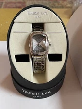 TECHNO COM by KC  DIAMOND Rectangular WATCH ,new See Description
