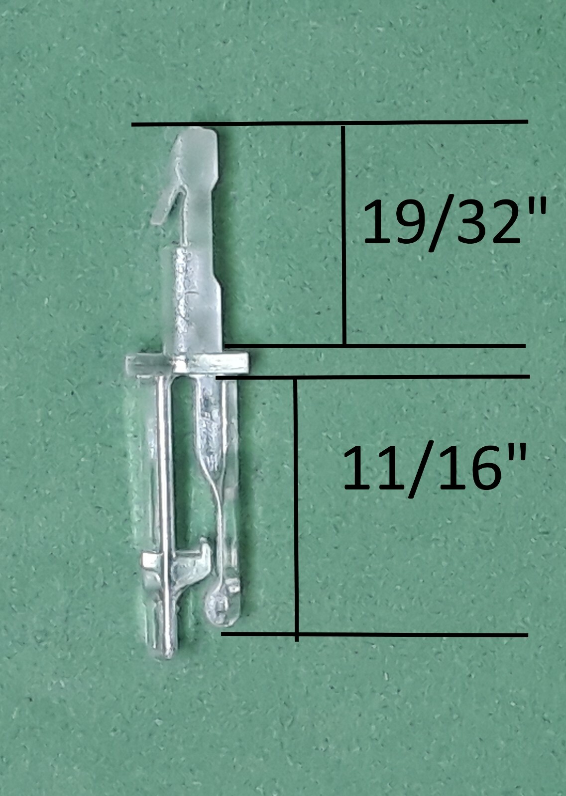 Blind Parts Vertical Blind Carrier Clip/Hook/Stem w/ Gear No Carrier