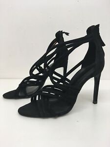 faux suede strappy heels