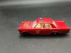Matchbox Series No.  55/59 By Lesney Vintage Red Ford Galaxie Fire Chief Car