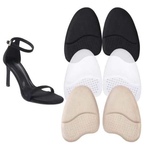 4× Women Metatarsal Pads Anti-Sliding Forefoot Pads High Heel Cushion Reusable - Picture 3 of 21