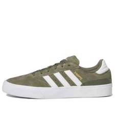 MENS ADIDAS BUSENITZ VULC II SUEDE SKATE SHOES - ALL SIZES - GREEN/WHITE HQ2020