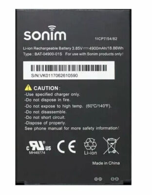 New Replacement Battery For Sonim XP8 XP8800 BAT-04900-01S 4900mAh 1ICP7/54/82