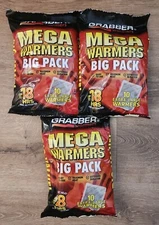 Lot Of 3 Grabber Mega Warmers 18 Hour Body Hand Warmers  10x3 30 Pack Brand New