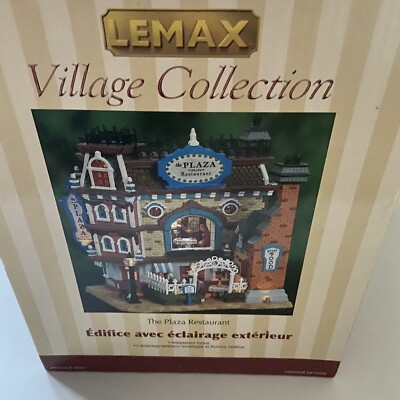 Retired Lemax Caddington Village The Plaza Restaurant Christmas Lighted Village