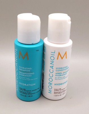 MOROCCANOIL HYDRATING SET OF SHAMPOO & CONDITIONER TRAVEL SIZE  1.35OZ/40ML*2