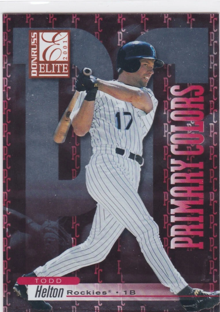 Donruss Todd Helton Autographed Baseball Sports Trading Cards 