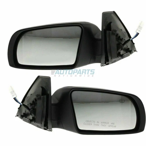 Left & Right Side Power Mirror Manual Folding Heated Fits 2008-12 Nissan Altima