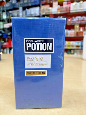 Dsquared2 Potion Blue Cadet Herren Parfum Edt Eau De Toilette 50 ml RAR VINTAGE 