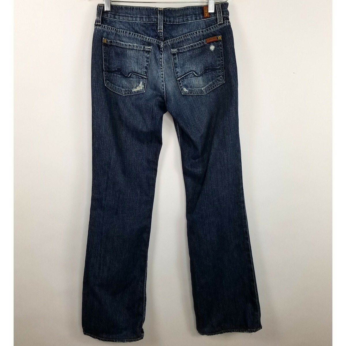 7 For All Mankind Jeans Pants Size 27 Womens Blue Denim Dark