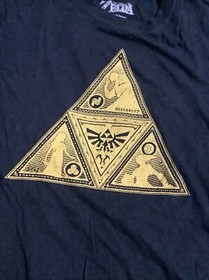 Legend Of Zelda NES Men&rsquo;s T-Shirt Size Large Black Graphic Tee Retro