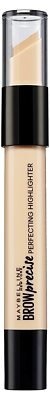 3 x MAYBELLINE >BROW PRECISEPERFECTING AUGENBRAUEN HIGHLIGHTER - 02 MEDIUM