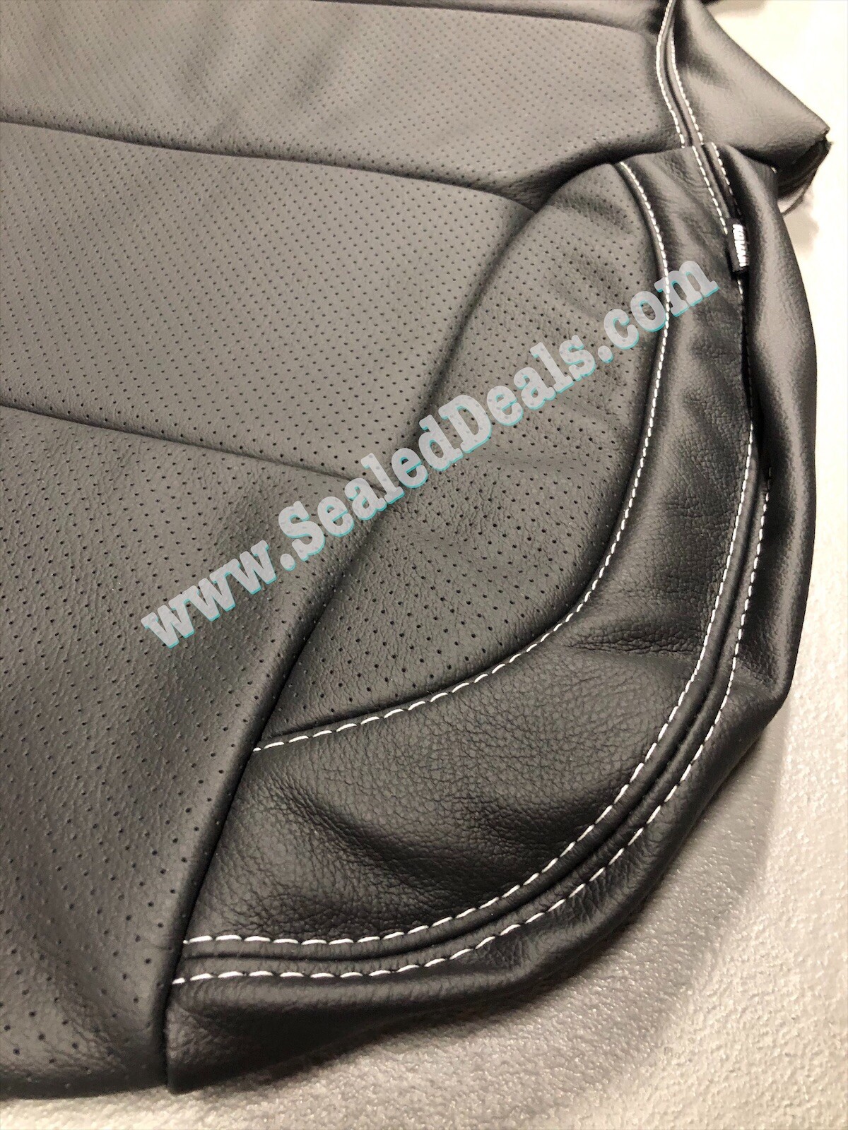 Black Leather Seat Covers Upgrade for 20142018 Chevy Silverado Double