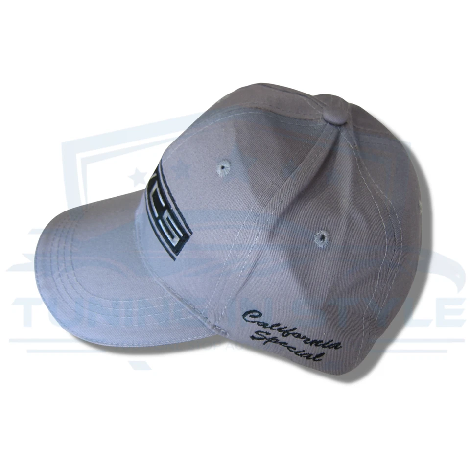 Ford Mustang GT/CS Tri Bar Embroidered Logo Baseball Cap Grey Official Licensed - Изображение 3 из 4