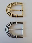 ♥ umjuBELT Gürtelschnalle Schließe Dornschließe Basic gold Buckle 6 x 7 cm