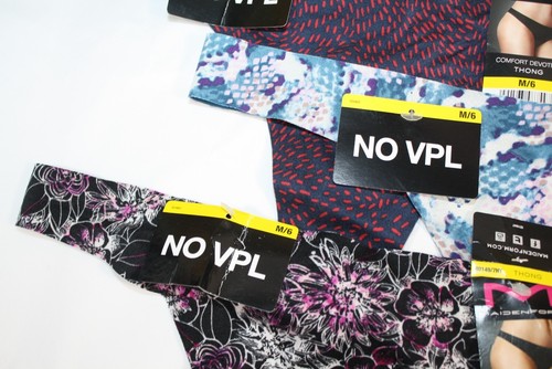 NUEVO CON ETIQUETAS Juego de 3 TANGA MAIDENFORM comfort devotion azul rojo tablero negro floral azul m - Imagen 2 de 4