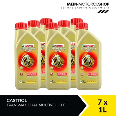 Castrol Transmax Dual Multivehicle Getriebeöl BMW Mercedes 7x1 Liter = 7 Liter